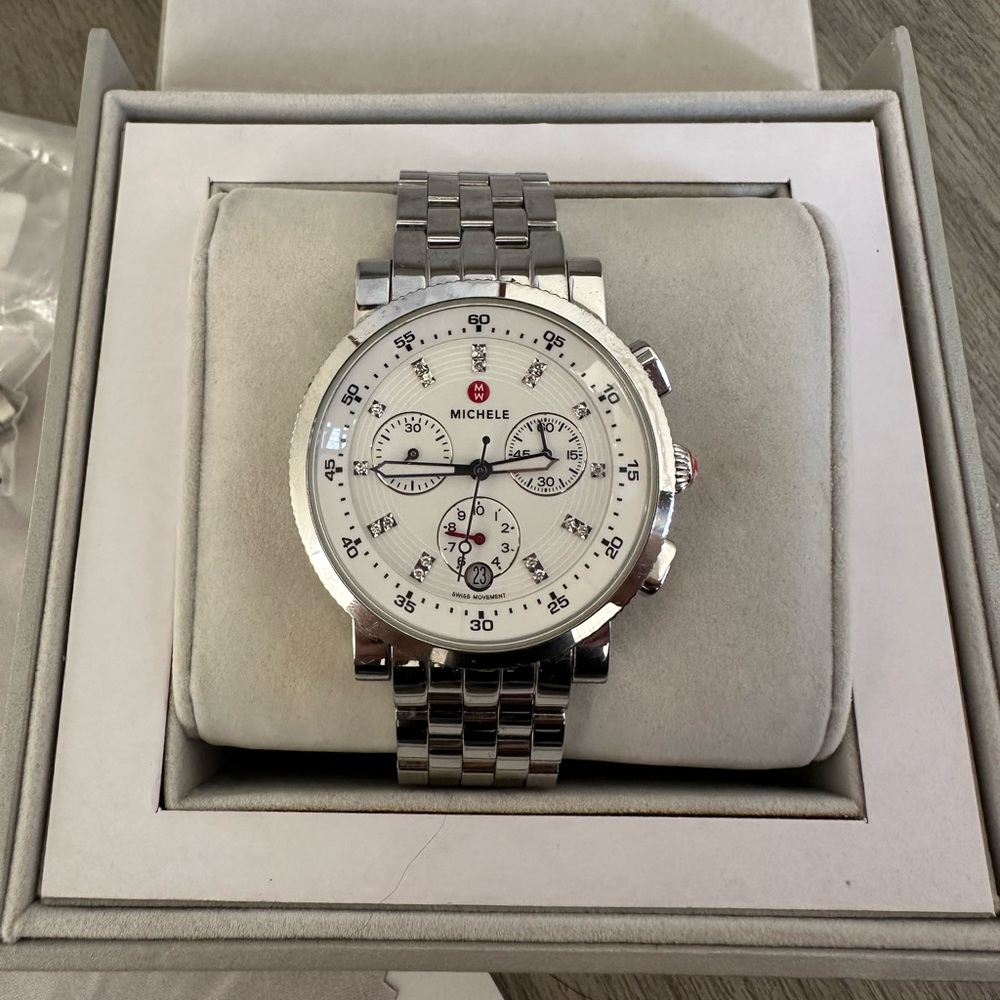 Women's Diamond Accent Stainless Sport Sail Watch, 38mm